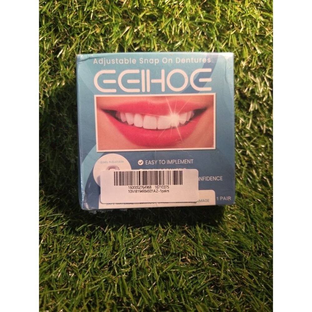 Snap On Upper and Bottom Set False Teeth Dental Veneers Denture Tooth Cover